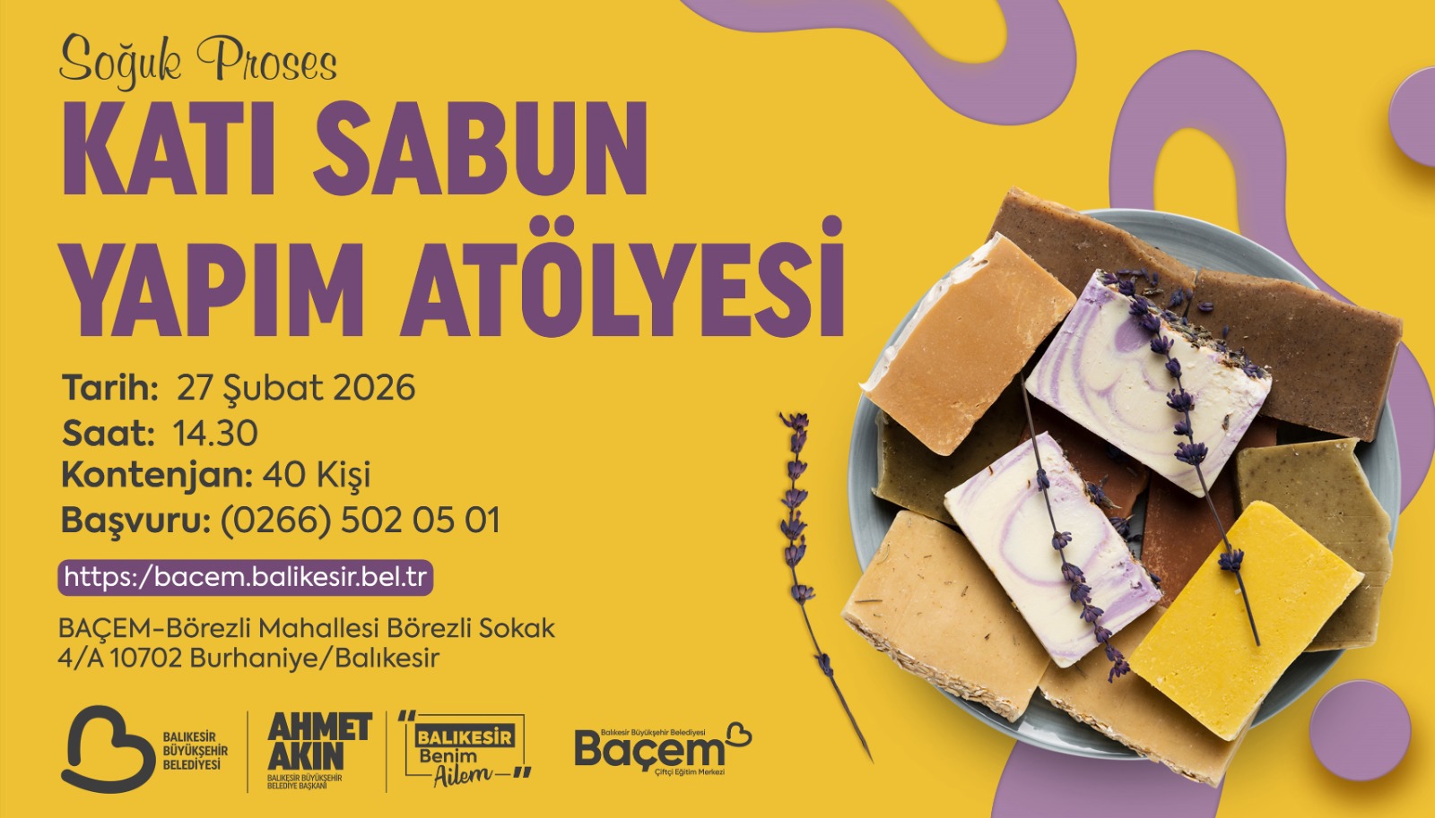 Ayın Atölyesi ''Katı Sabun Yapım Atölyesi'' ile Devam Ediyor