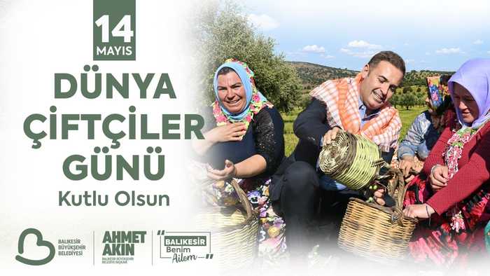 Başkan Akın’dan Dünya Çiftçiler Günü Mesajı