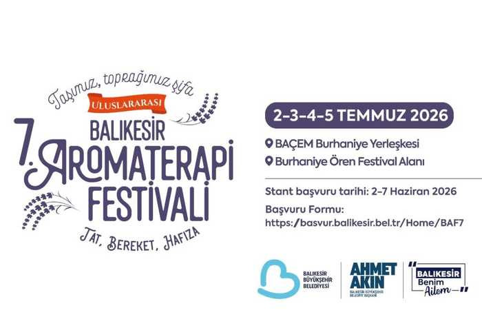 Uluslararası 7. Balıkesir Aromaterapi Festivali Stant Başvuruları Başladı